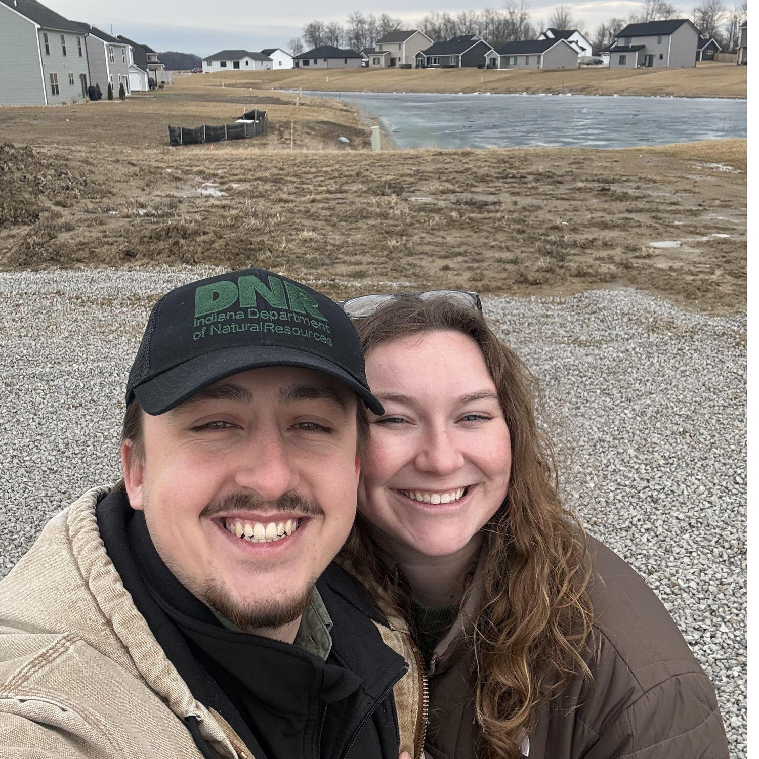 Victoria and Carsten at their soon to be built home in Garrett IN