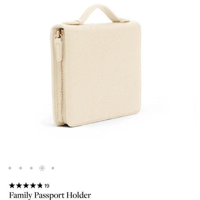Family Passport Holder Saddle Brown