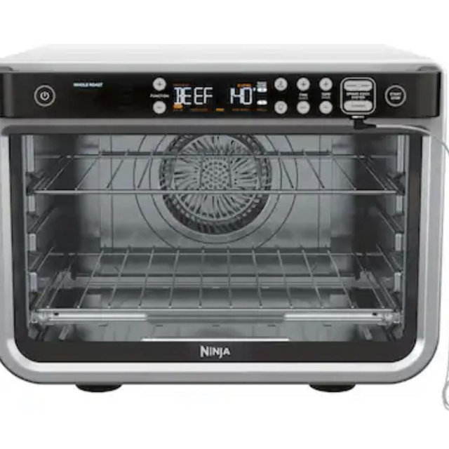 Ninja - Foodi 10-in-1 Smart XL Air Fry Oven, Countertop Convection Oven with Dehydrate & Reheat Capability - Stainless Silver