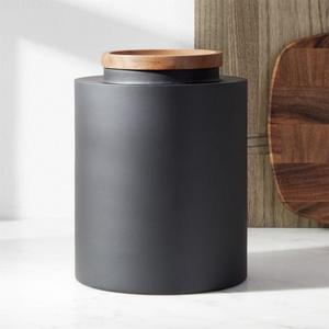 Clark Large Matte Black Canister