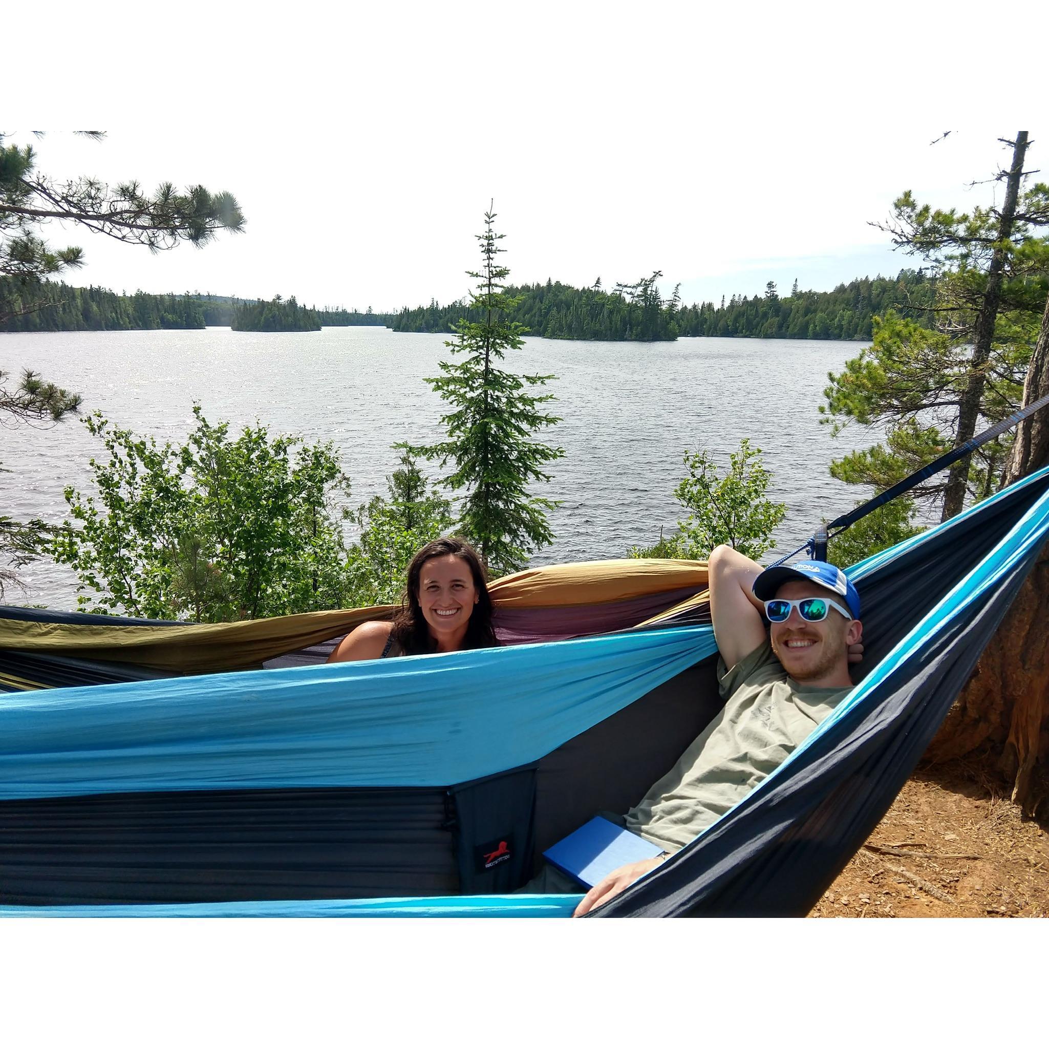 Lounging in the Boundary Waters!