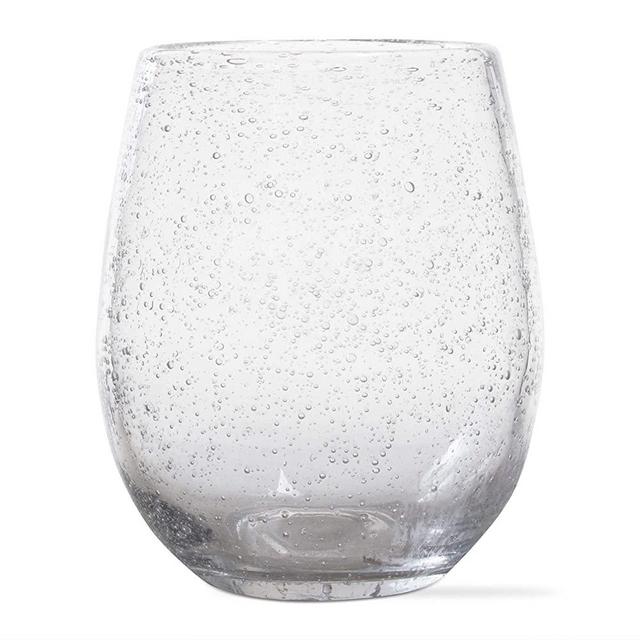 tag Bubble Glass STEMLESS Wine Clear Set of 4