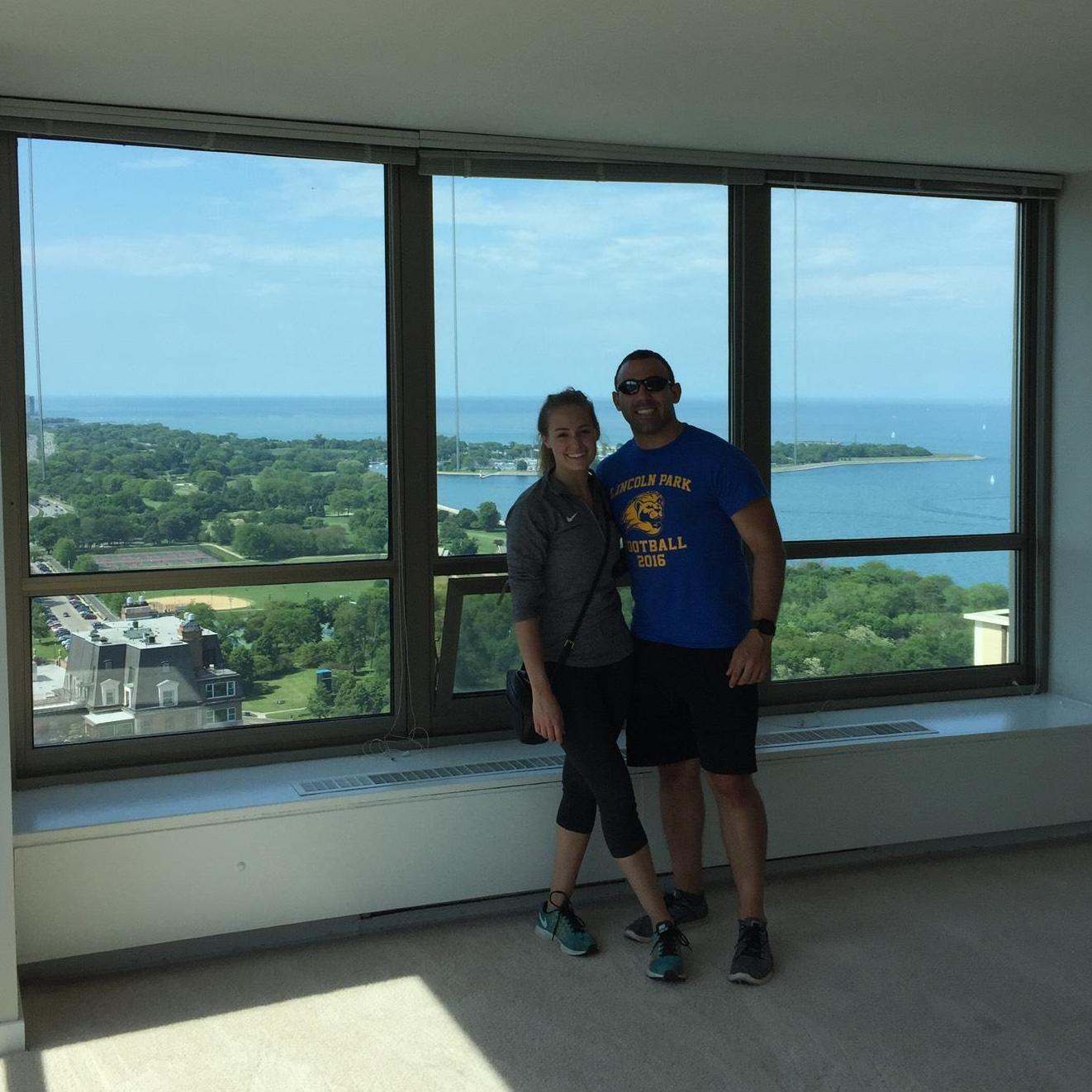 our first condo, overlooking the lake