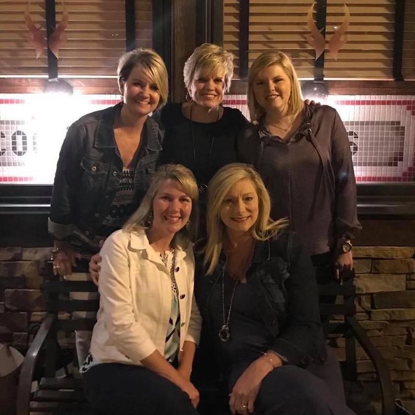 Caroline with Lisa Fox, her mom, Lisa Grubbs and Kristy Linder