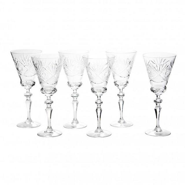 Set of 6 Large Nathalie Stem Glasses