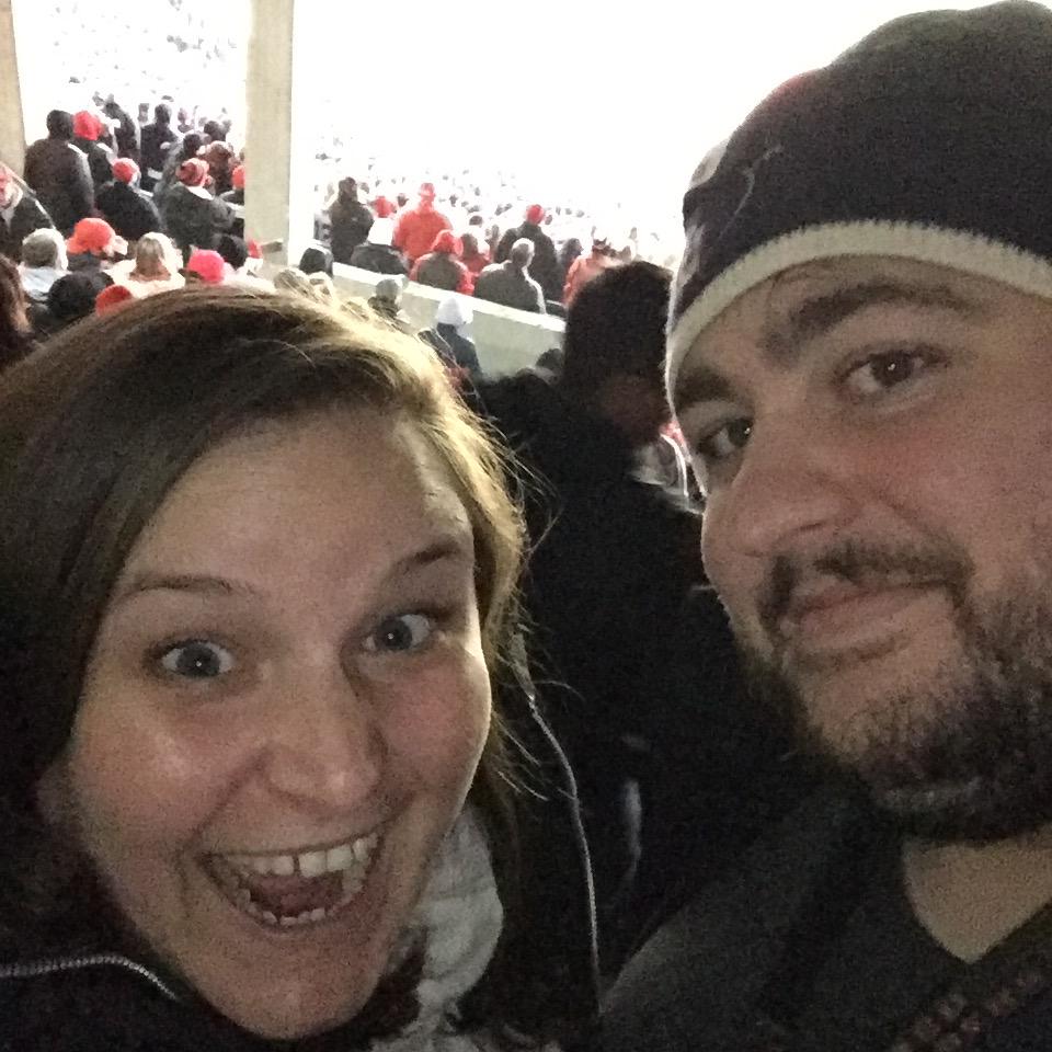 Ohio State Football at OSU in 2017, one of our first photos together.