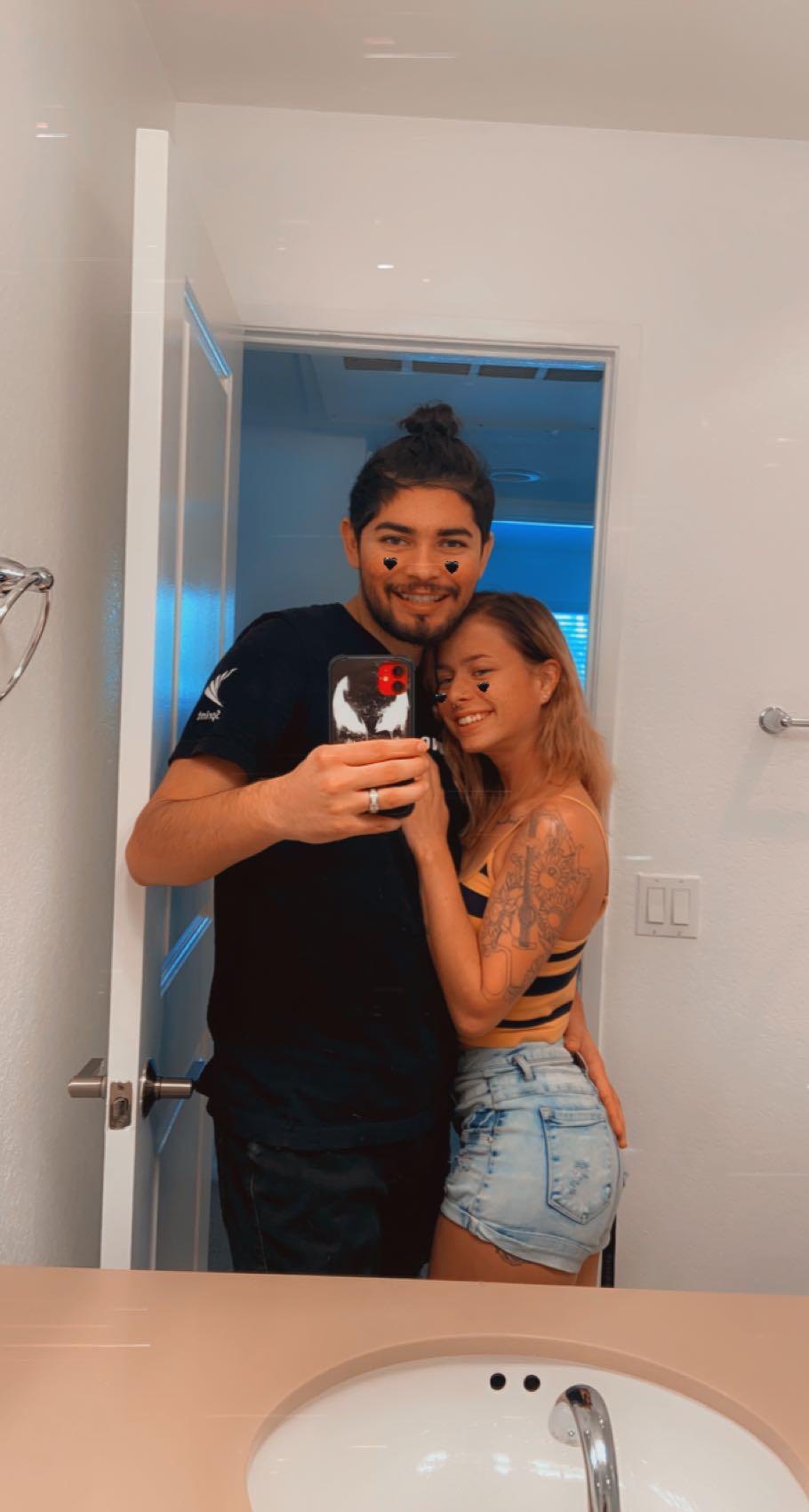 Our first day in our new apartment.