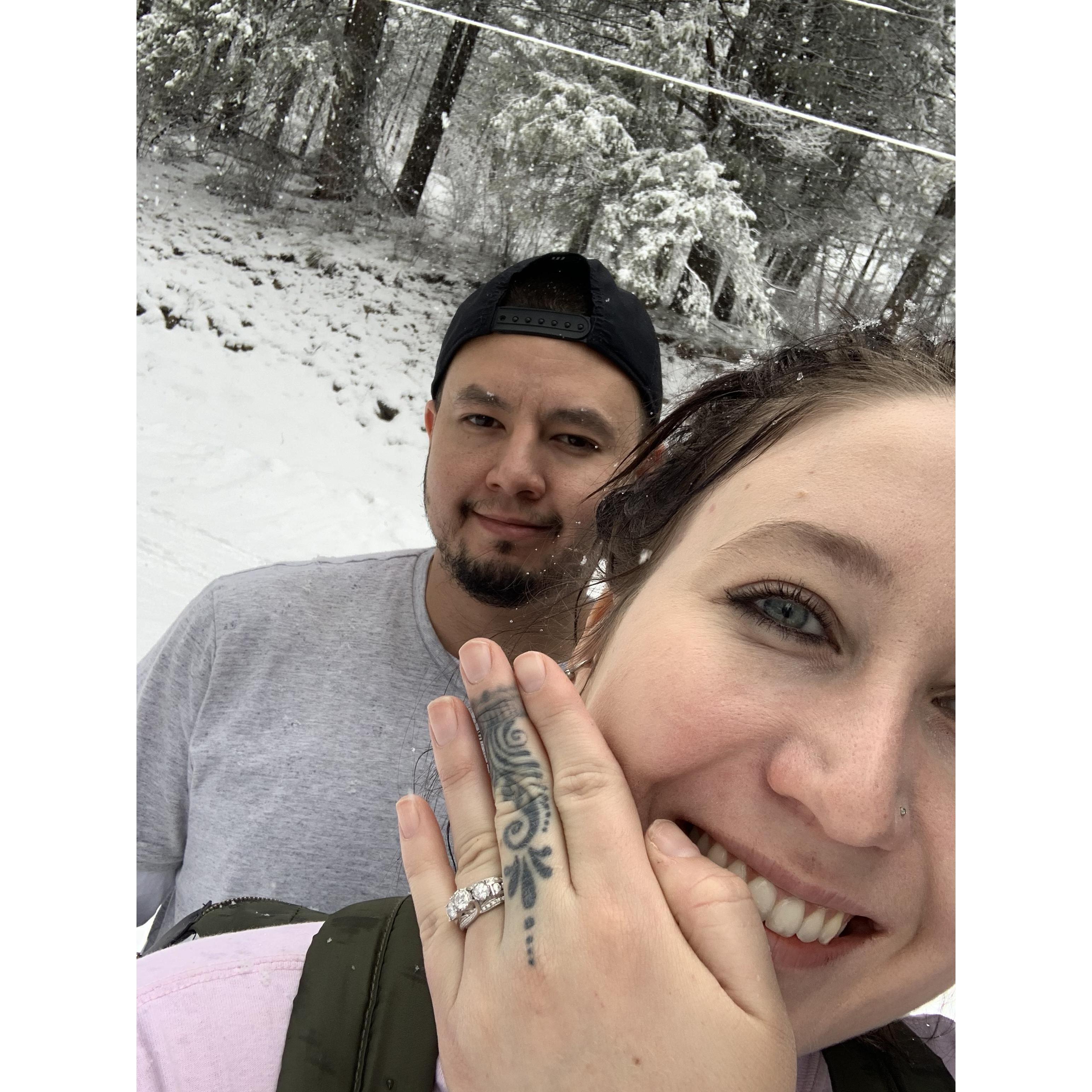 Morning after getting engaged 🙌🏼💕💕