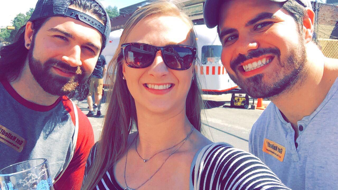 Oktoberfest Denton 2017 with my brother Jacob and Stefan