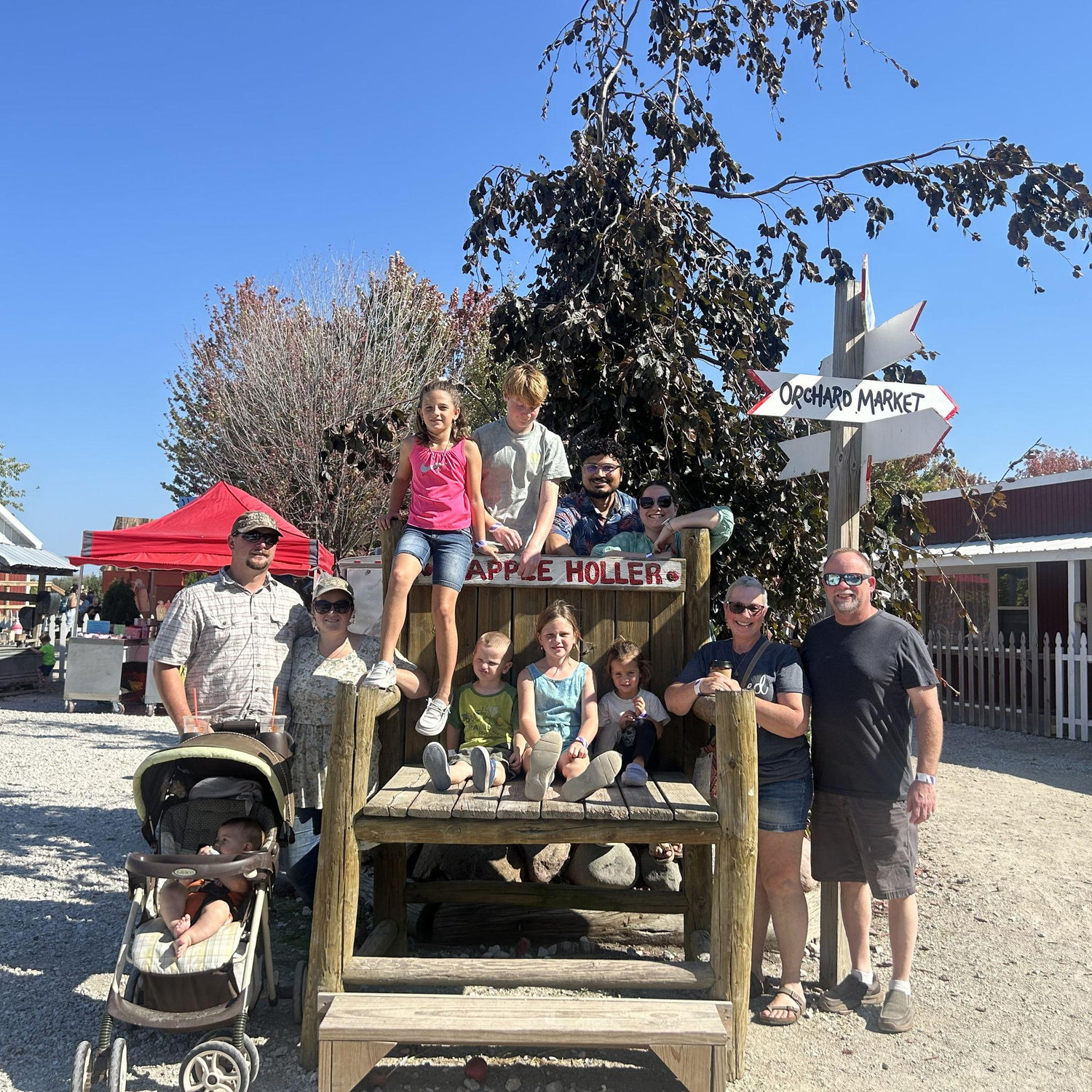 Ninad's first apple orchard! A day out with loved ones.