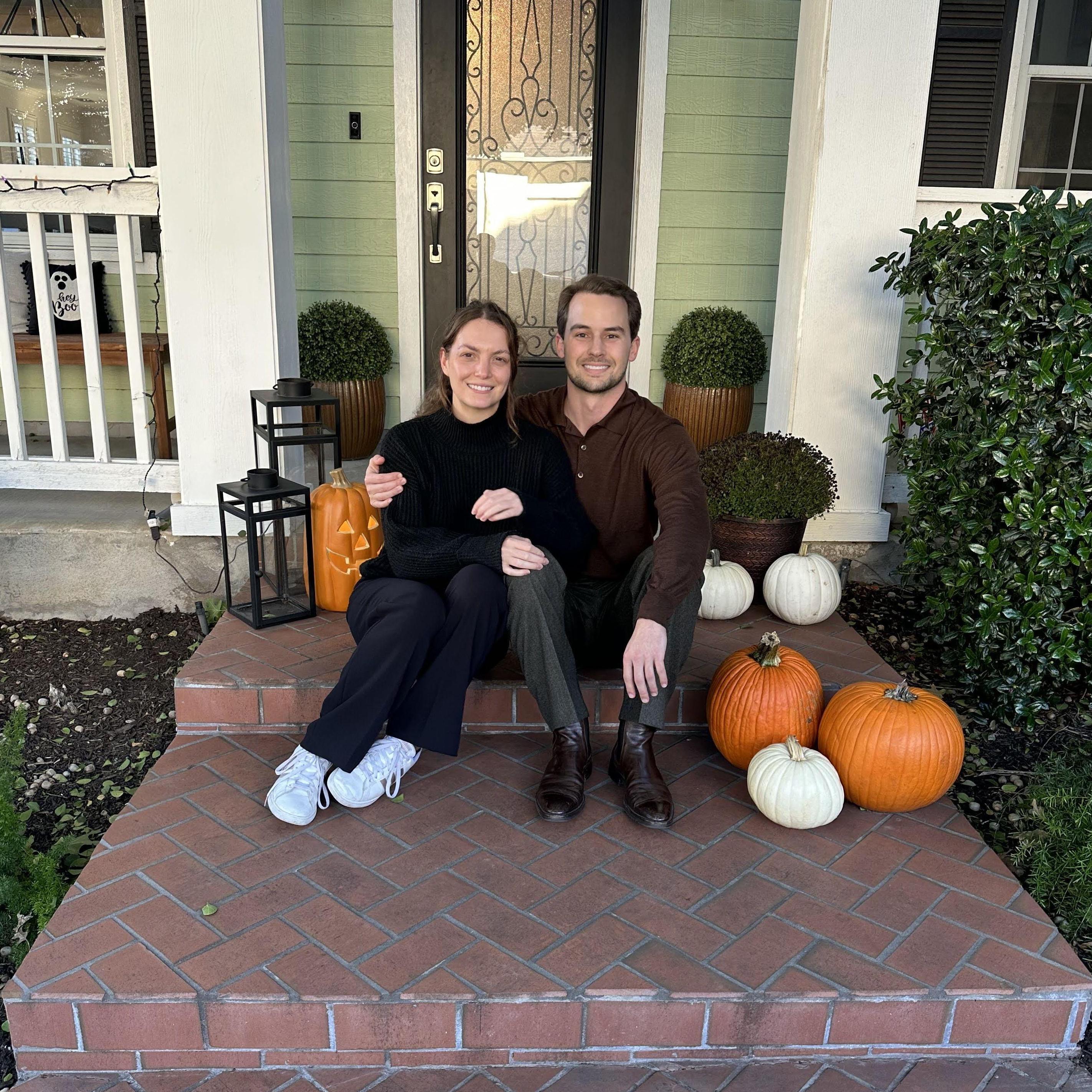 Erin's sister who also lives in Austin (TX) always joins Erin and Austin on Halloween to eat dinner and pass candy out to the neighborhood kids.