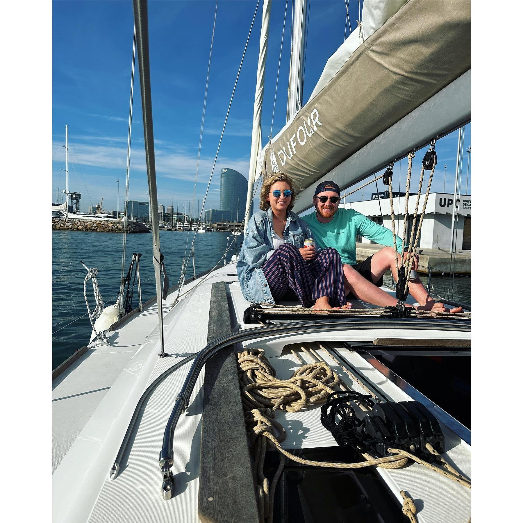 Sailing Barcelona, Spain. Spring 2023.