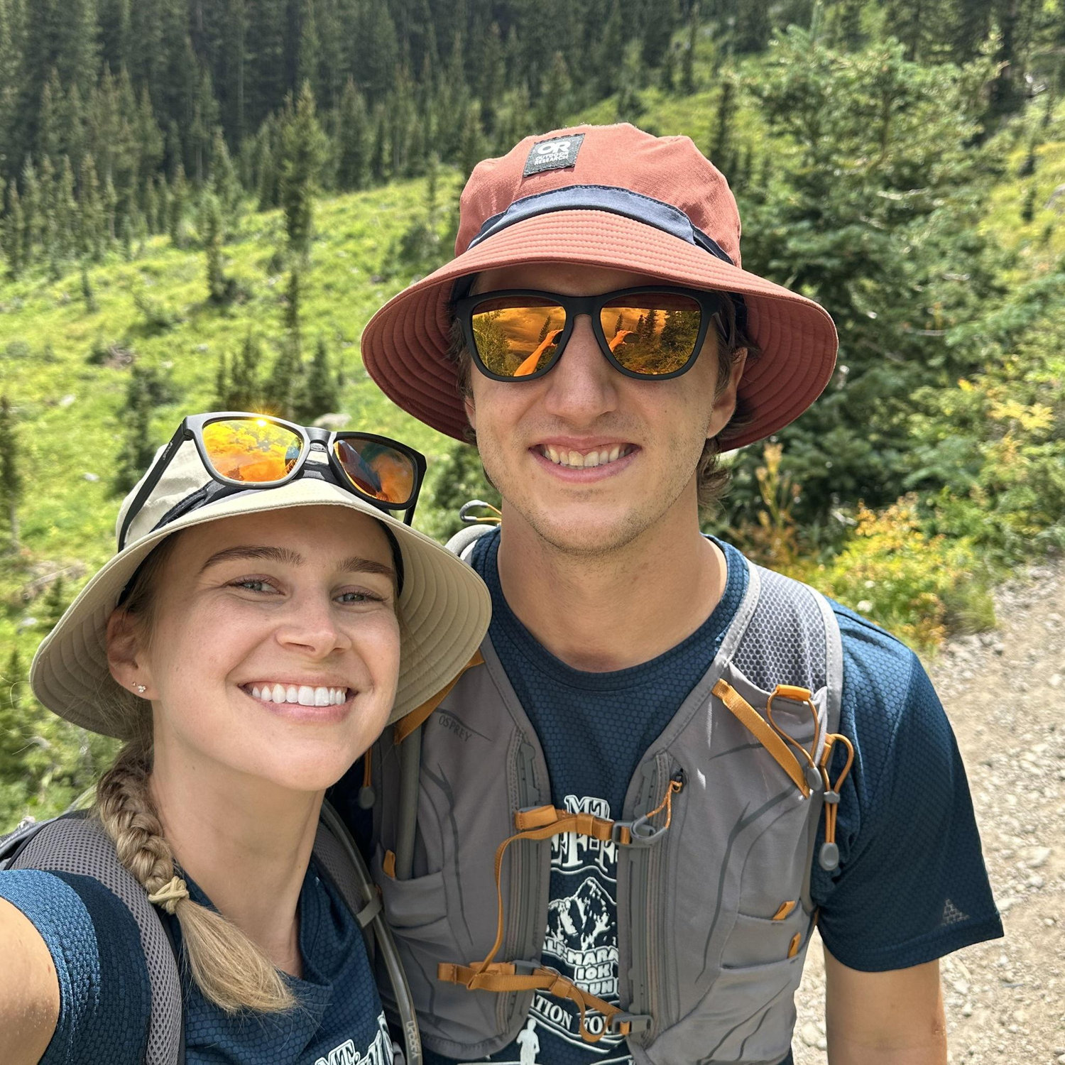 Hiking Blue Lakes.