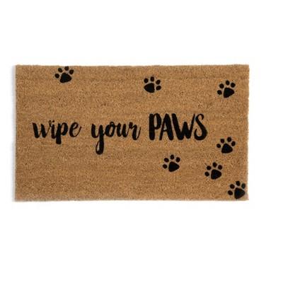"Wipe Your Paws" Doormat - Shiraleah