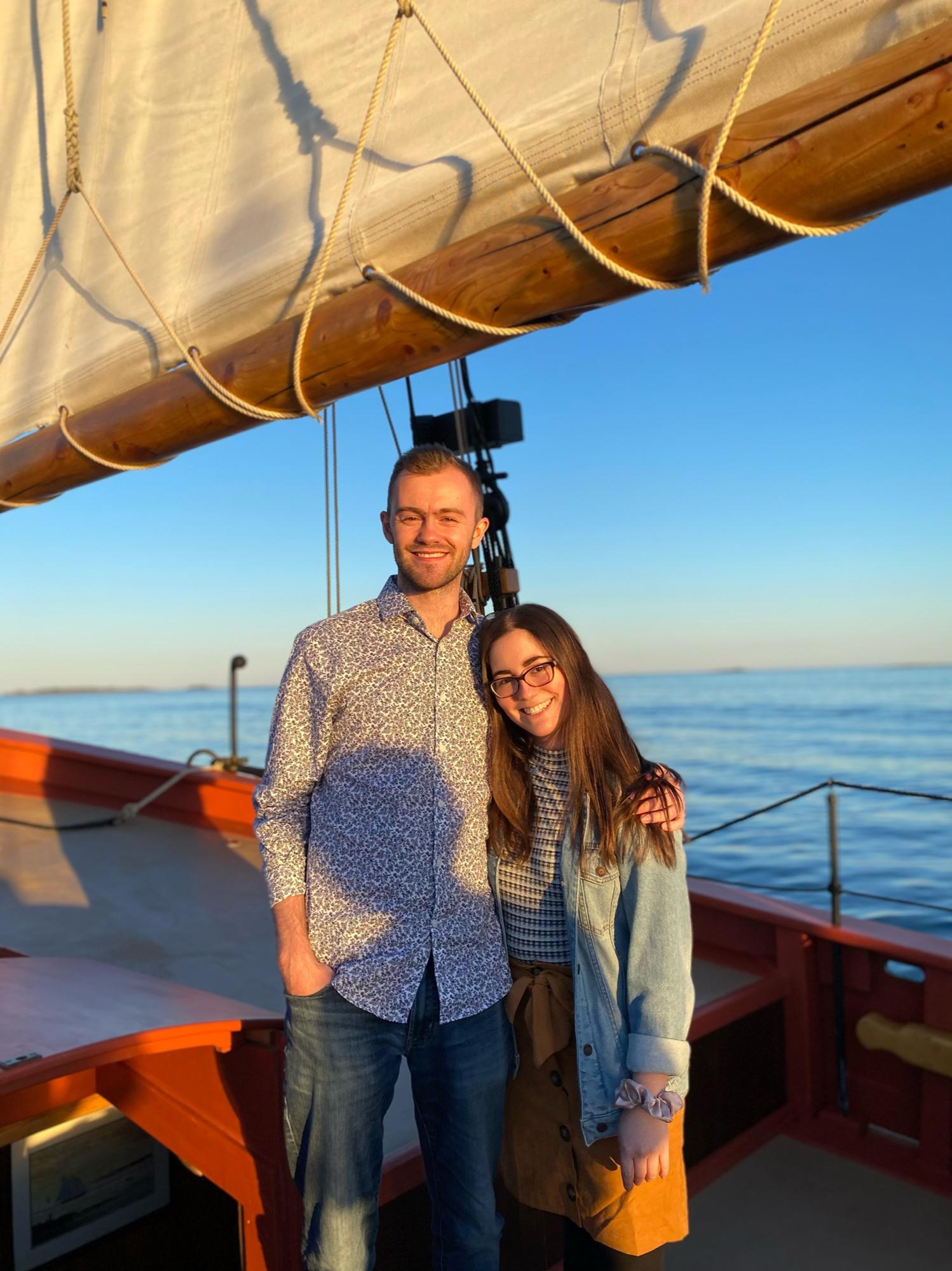 Amazing sunset boat cruise in Marblehead, MA October 2020