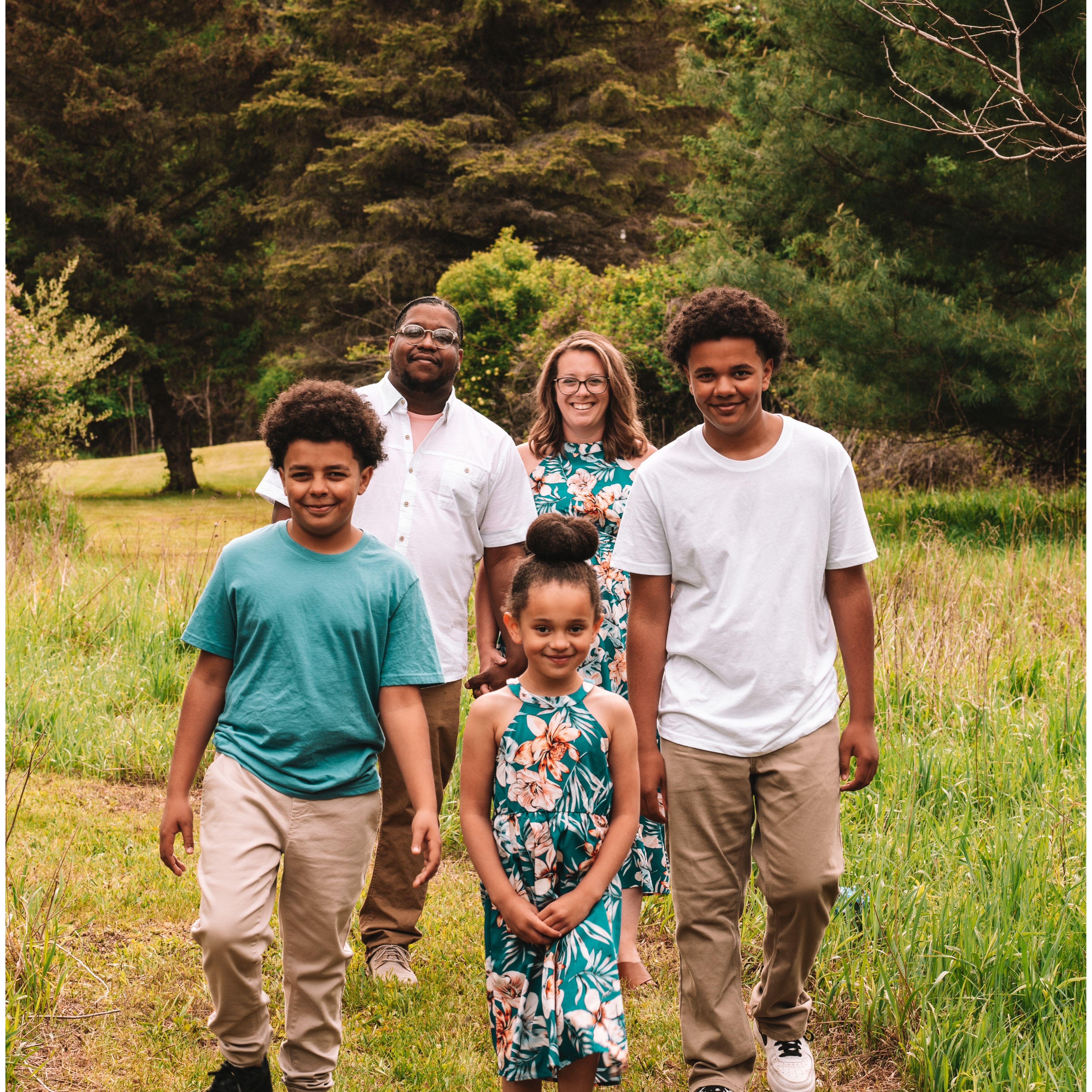 Family picture from summer 2023, right before we welcomed Jordyn into the world!