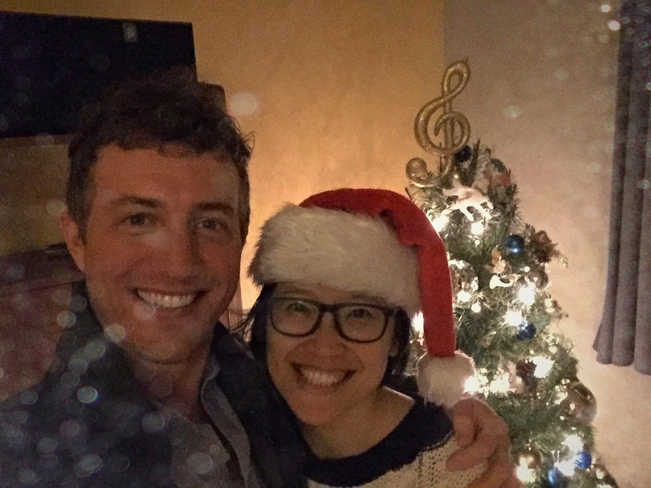 Christmas - Drew introduced Pam to real, live Christmas trees!