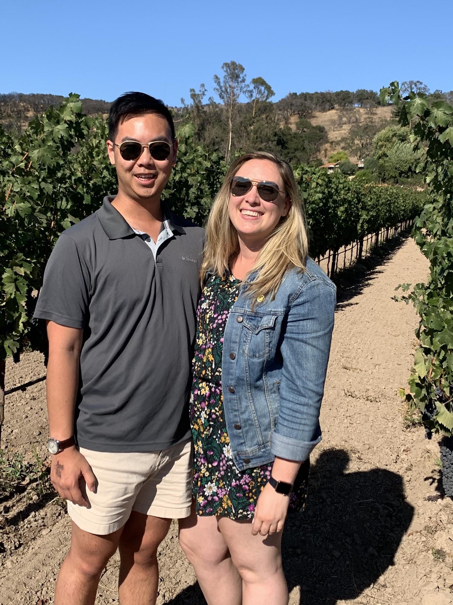 At a Napa winery in 2019