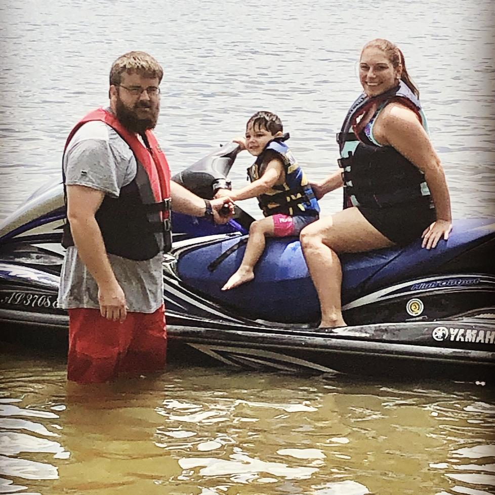 Our first adventure on the water together.