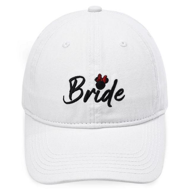 Minnie Mouse Icon Bride Baseball Cap for Adults