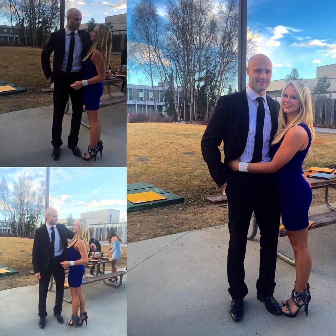 We met in college- didn't always dress nice but when we did... we had to document it