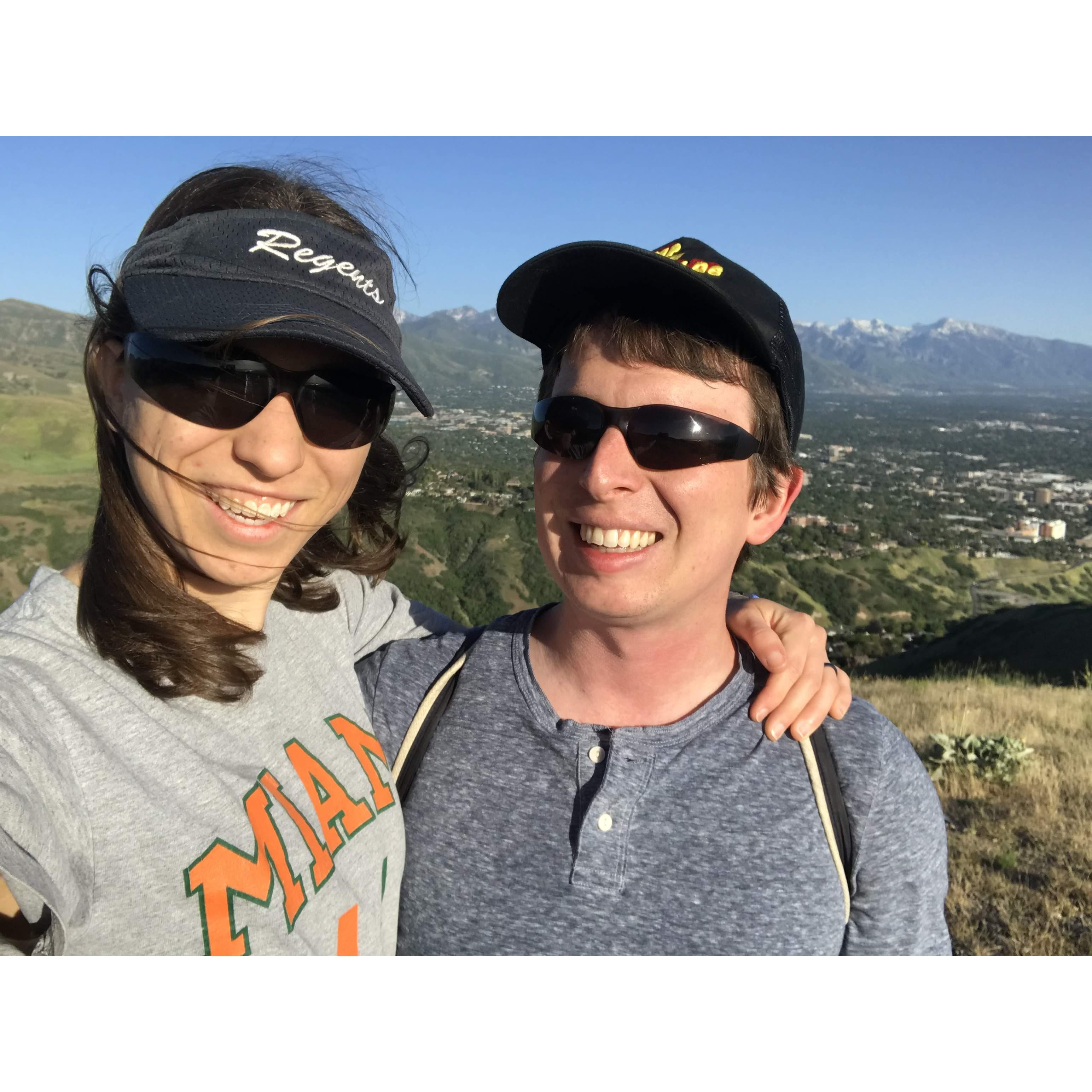 Our first hike in Salt Lake City!