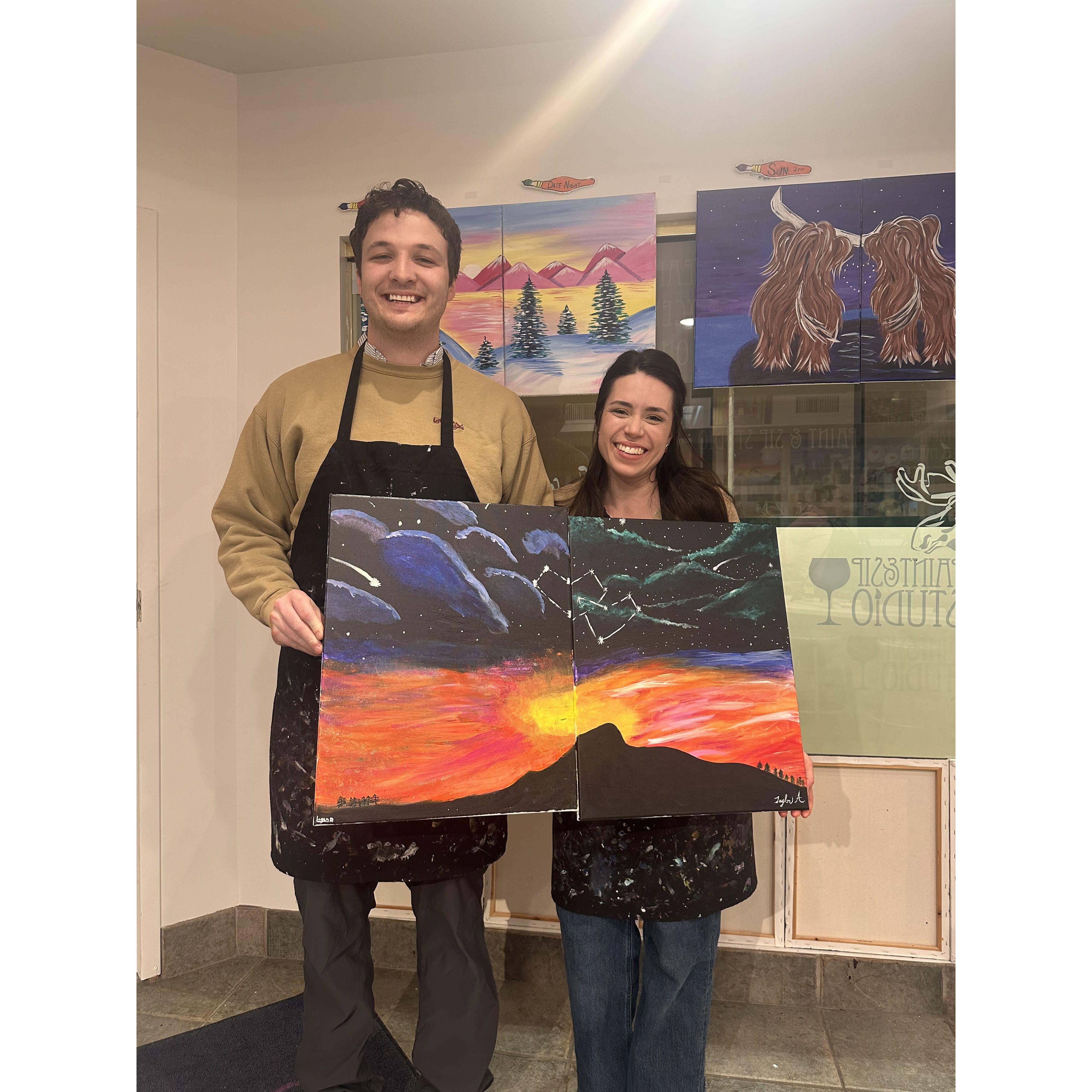 Valentine's Day paint night 2025