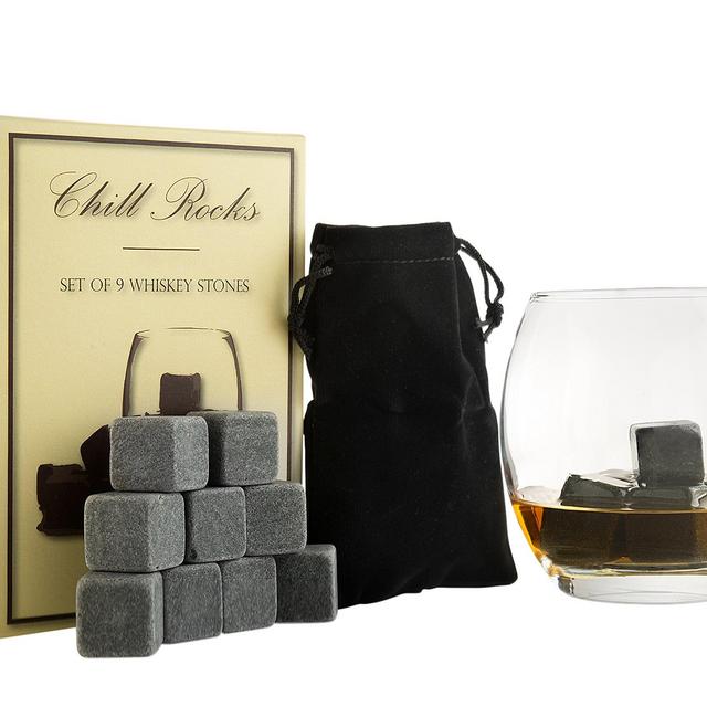 Set of 9, Grey Beverage Chilling Stones