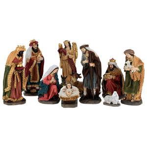 Complete Nativity Scene Set 11 pcs in Resin, 20 cm