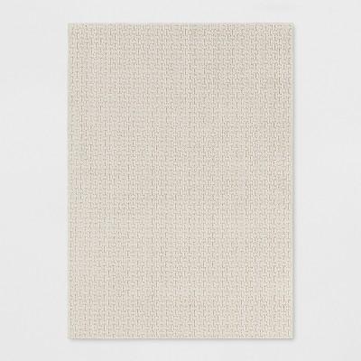 5'X7' Solid Washable Area Rug Tan - Made By Design™