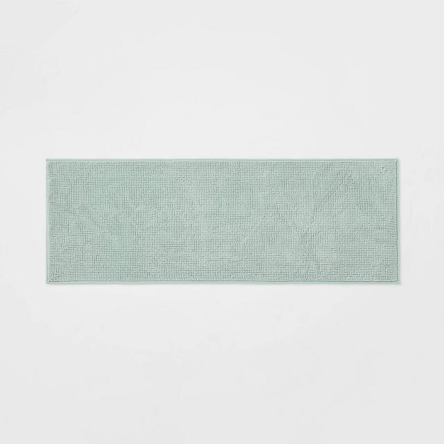 20"x58" Everyday Chenille Bath Runner Mint - Room Essentials™