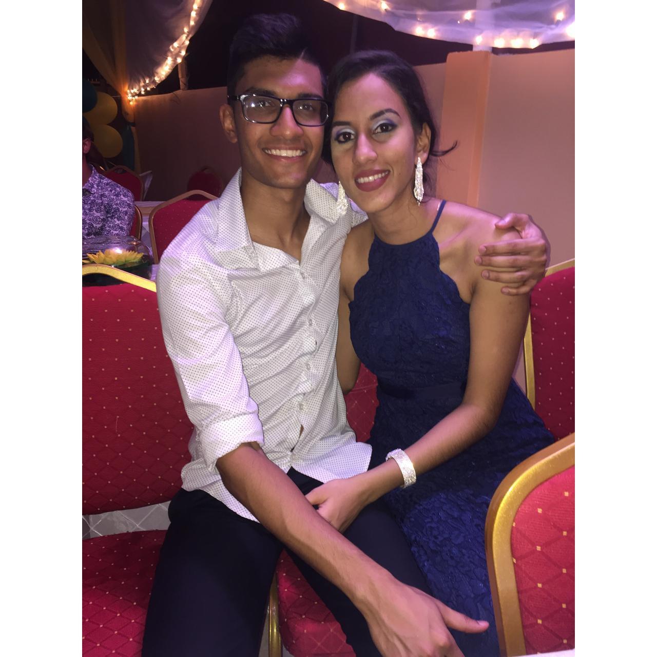 2017 - The first wedding we attended as a couple.