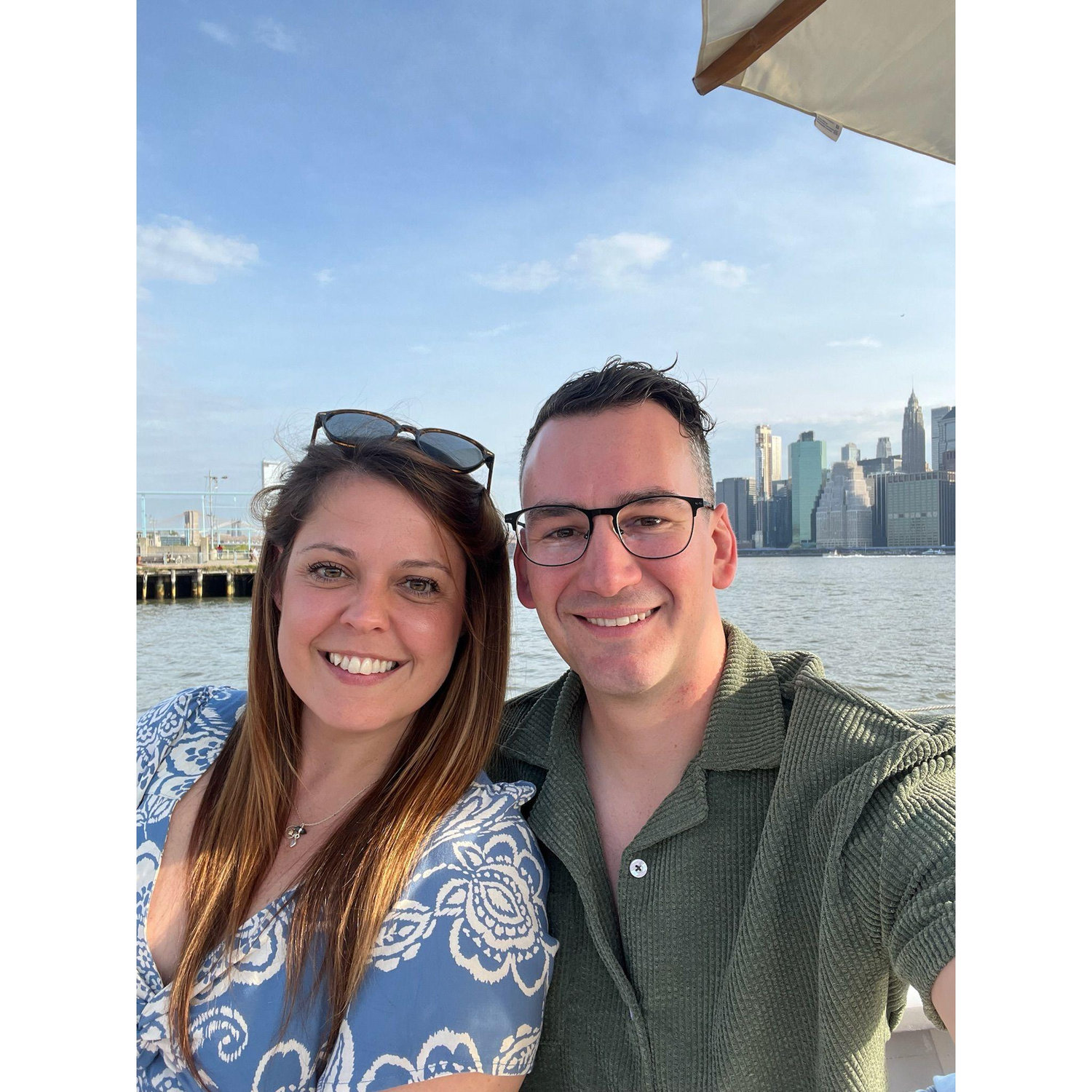 Enjoying oysters in Brooklyn