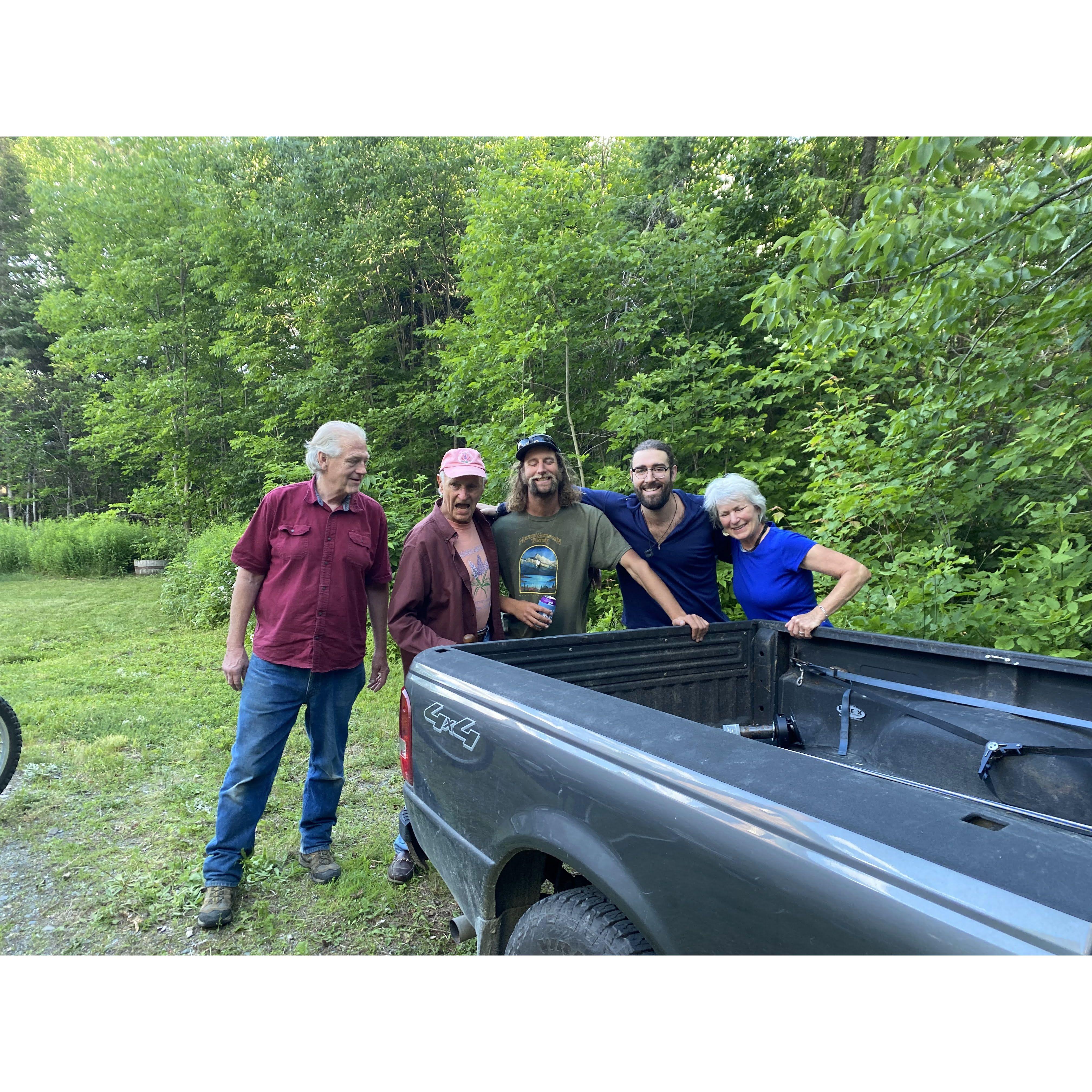 Alex's Family: Chirstian (dad), Pops/Jim (grandpa), Alex, Wilson (brother), Christine (mom)