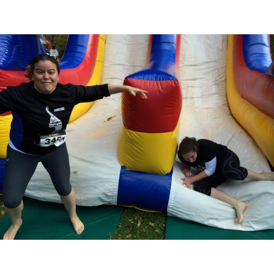 For the record, Laura won this race (according to Laura...)