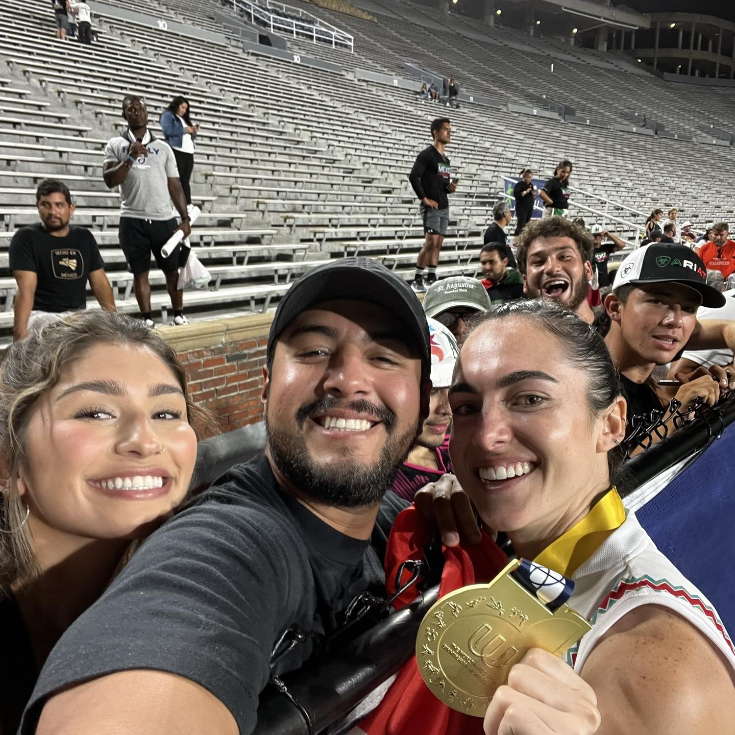 The best time watching the Mexican girls win Gold in flag football at the World Games here in Birmingham, AL!