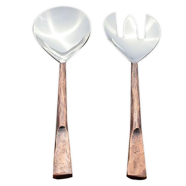 Celia 2-Piece Salad Server Set in Copper