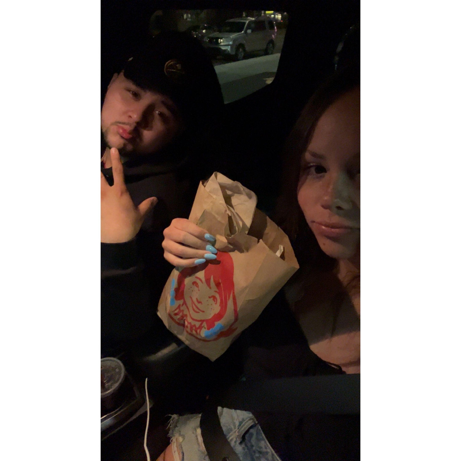 A late night Wendys run before we spent all night packing supplies for the students for Breakaway... good times in summer 2023!