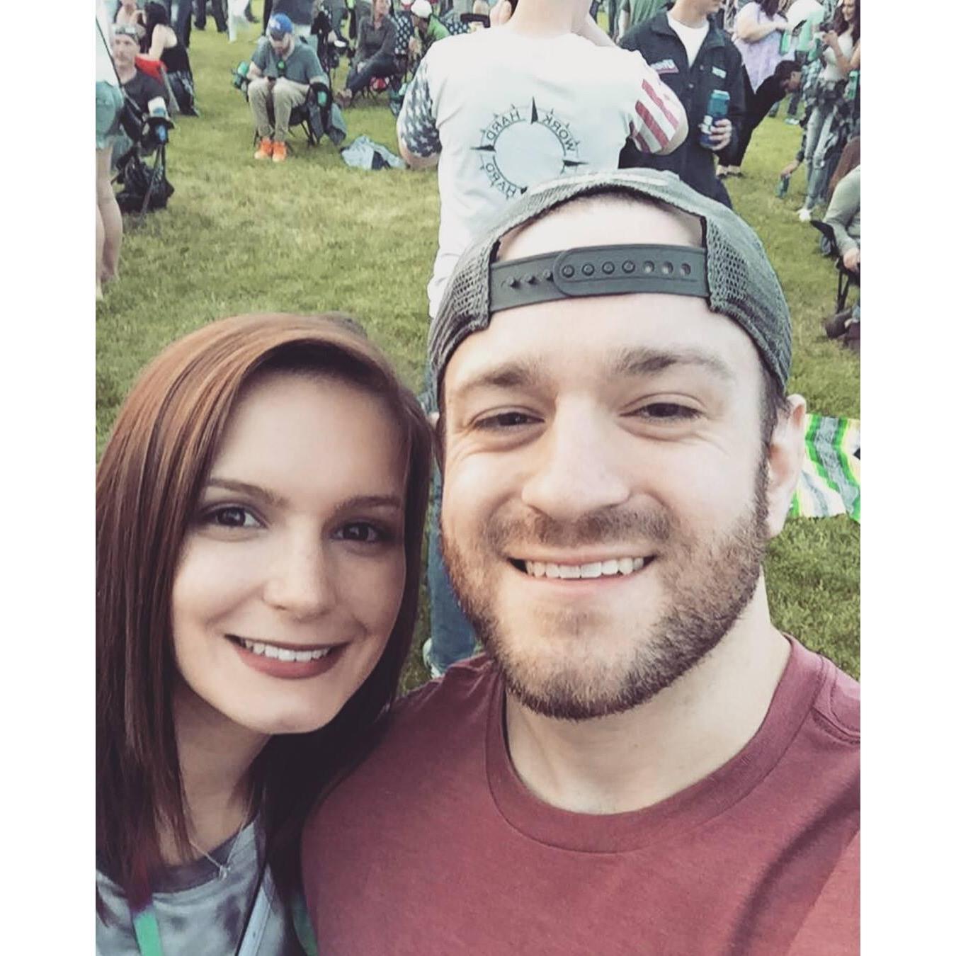 First concert together, Kenny Chesney