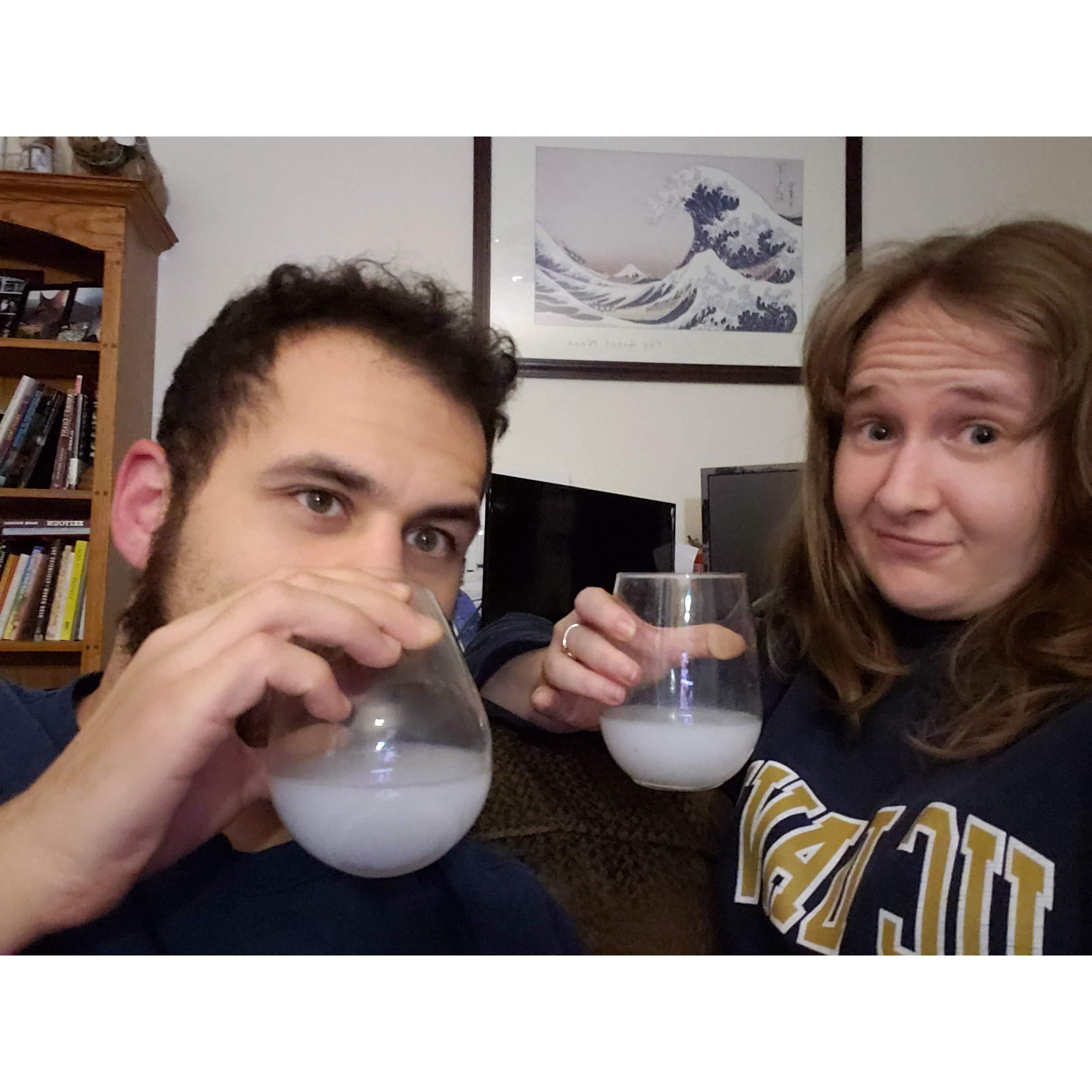 Believe it or not Syrian liqueur night.