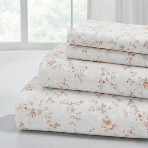Modern Threads Silky Soft Microfiber and Wrinkle Free Sheets (21 Floral Clay)