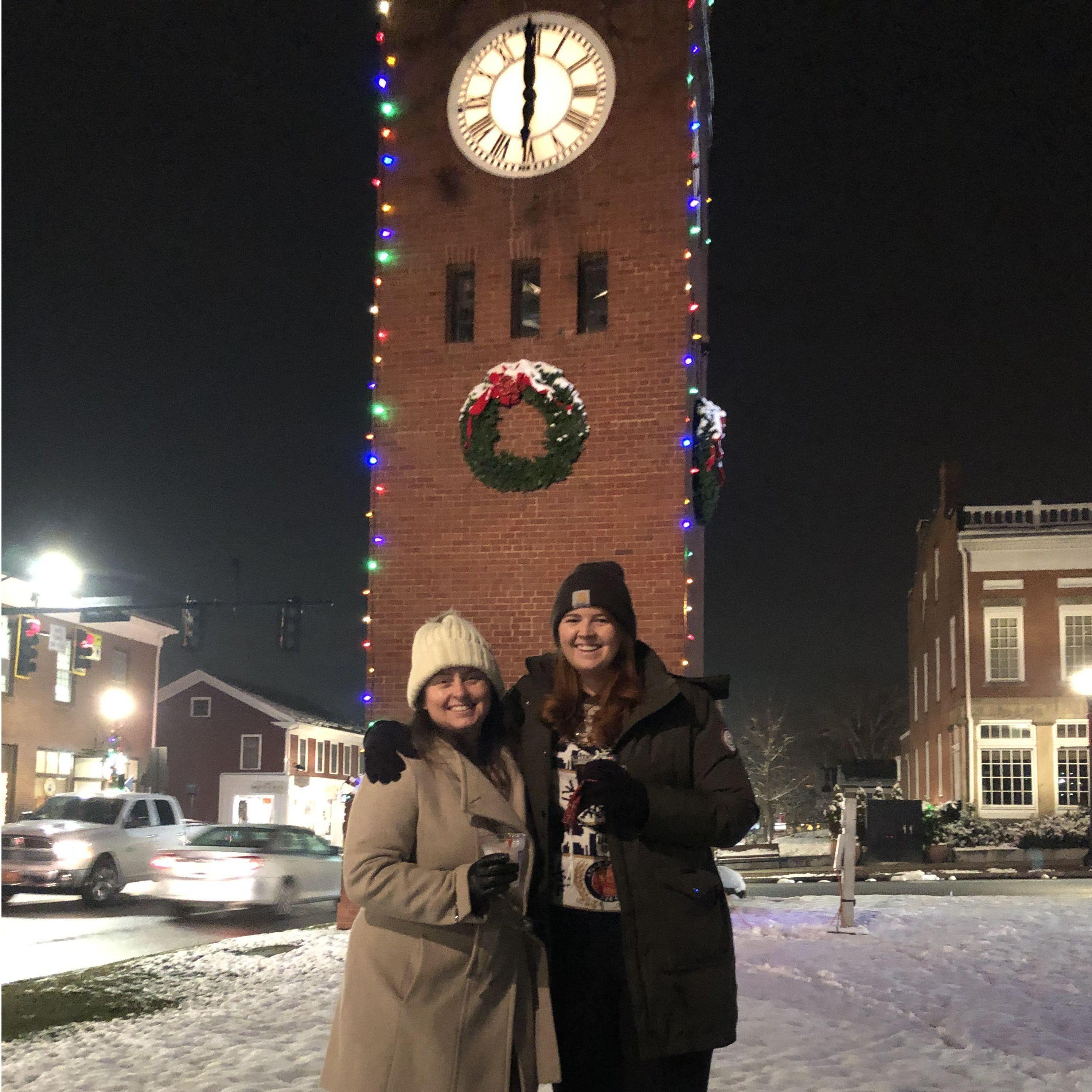 Christmas visit to Hudson and the notorious clocktower.