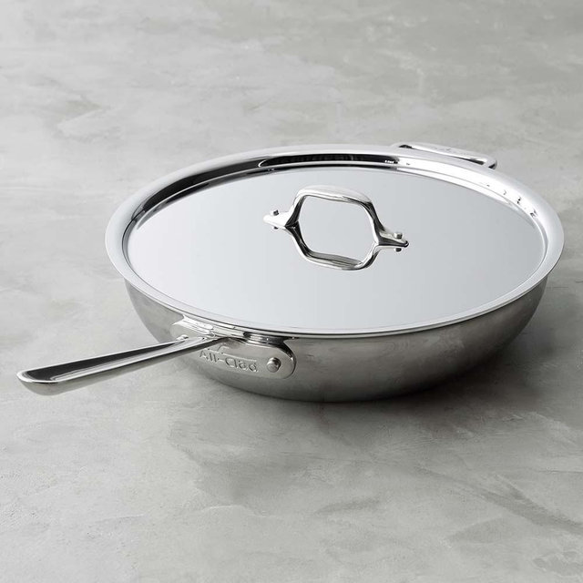 All-Clad D3 Tri-Ply Stainless-Steel Weeknight Pan, 4-Qt.