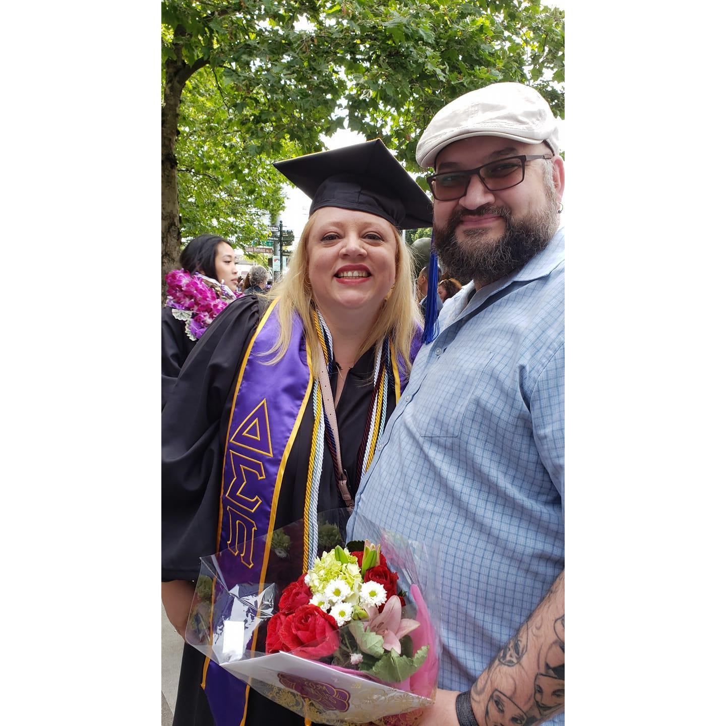 Brittany's UWB graduation, June 2019