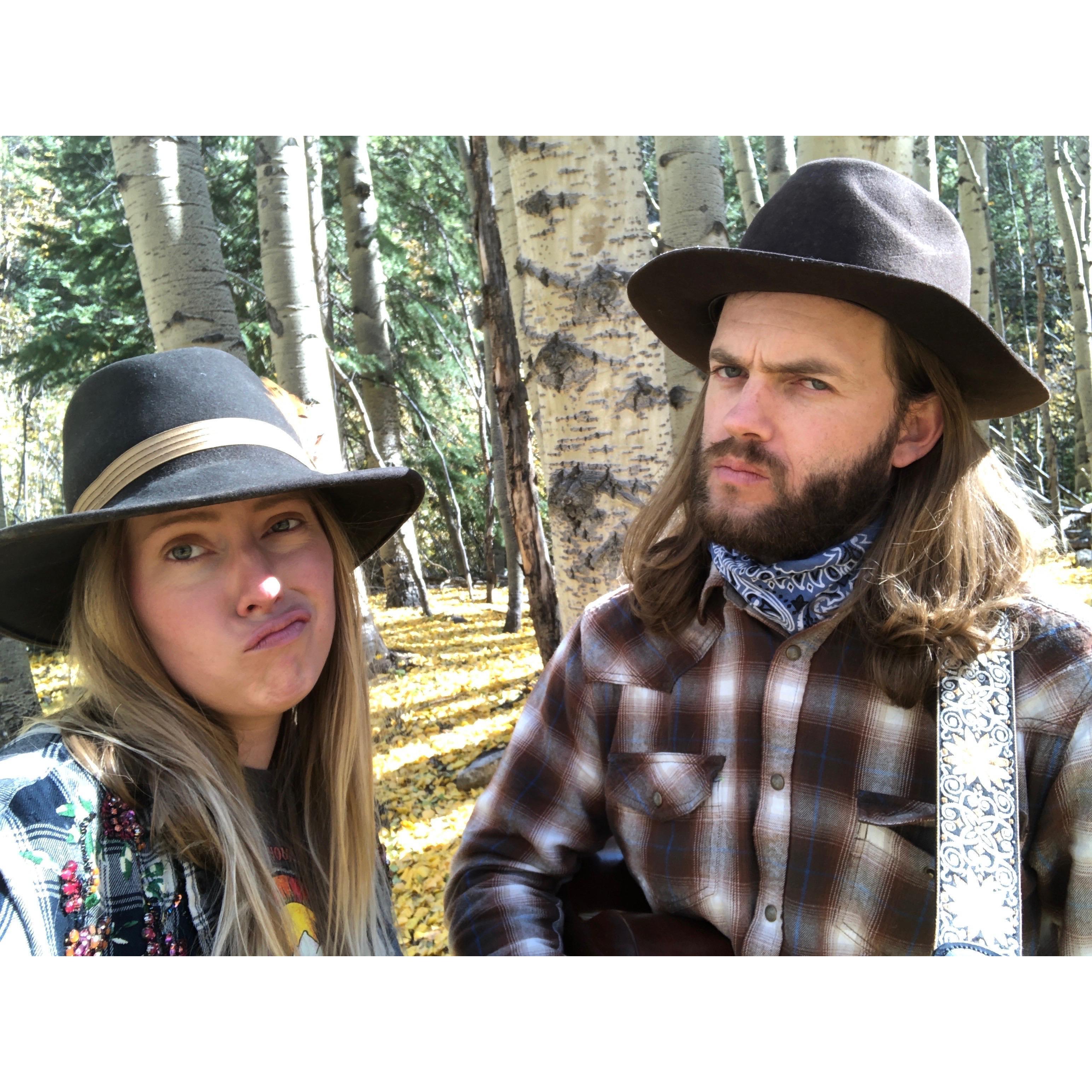 Shootin' an alien music video up in the Aspens.