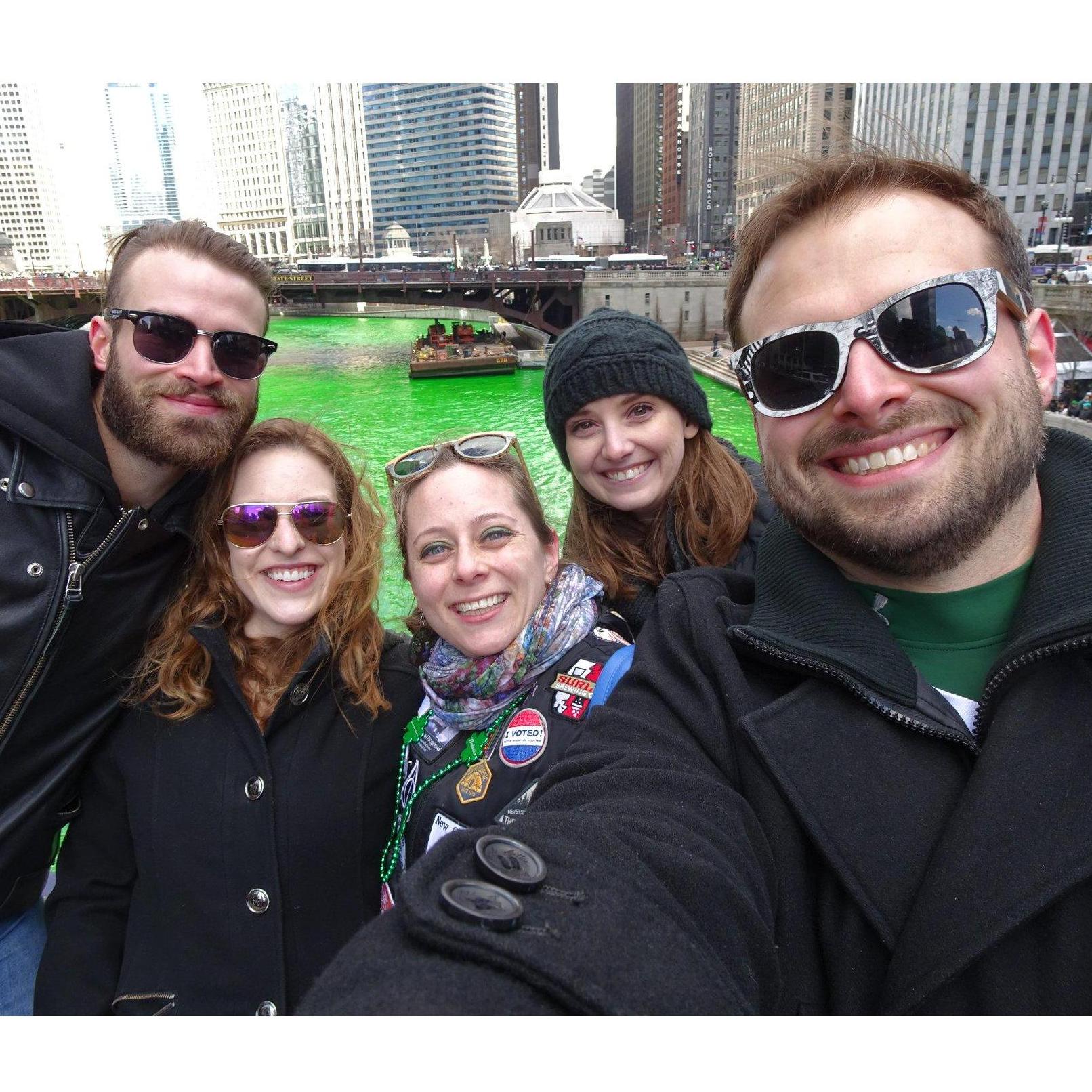 St. Patrick's Day, 2019 with Sam, Julie, and Jackie