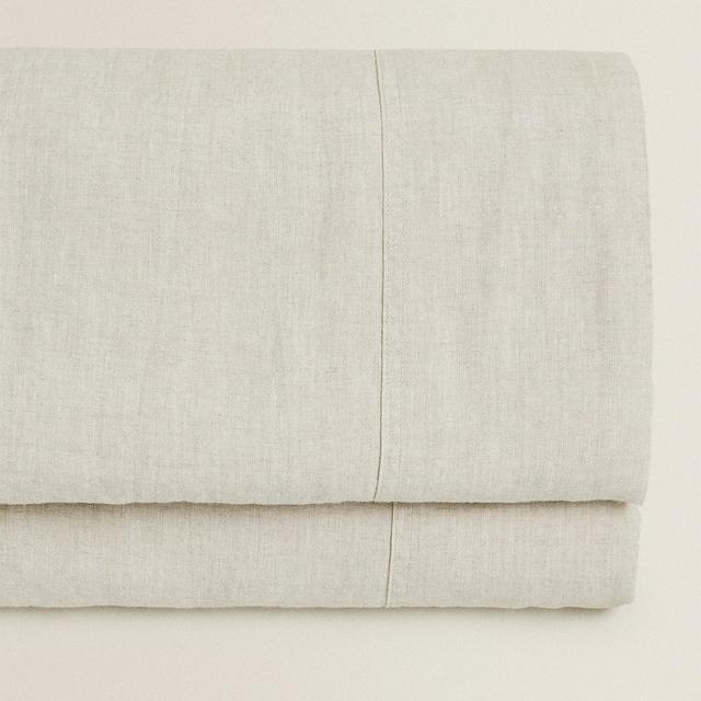 (160 GSM) WASHED LINEN FLAT SHEET SETS