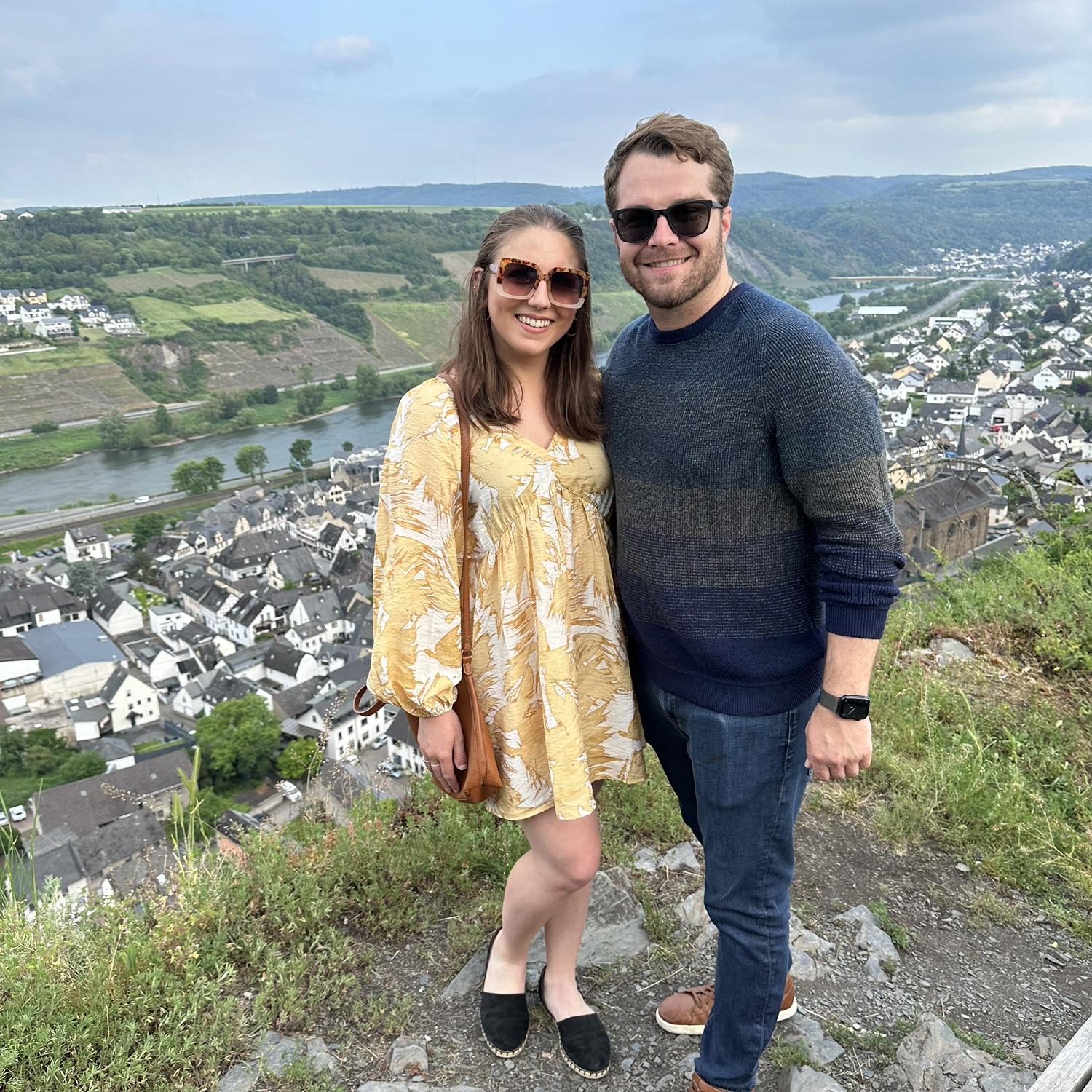 Enjoying Riesling with Kyle’s school trip in Germany