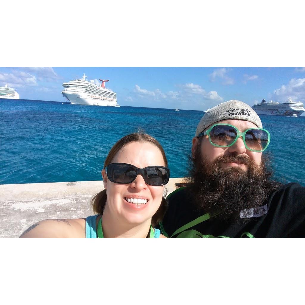 At the port in the Cayman Islands in 2016.