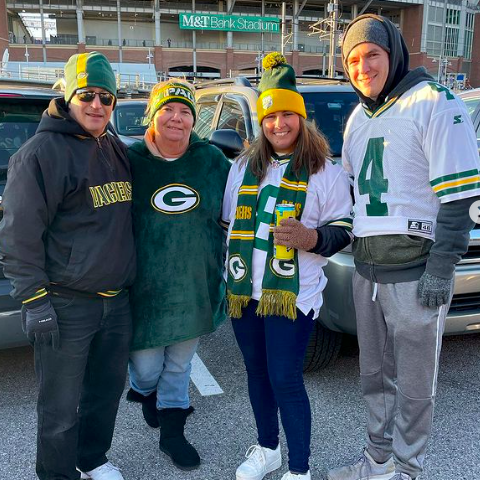 Dad's happy to add another Packer fan to the family!